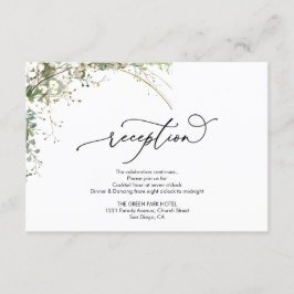 Budget green Florals Bridgerton Bridal Shower Tilläggskort
