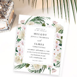 Budget Greenery Boho Tropical Blommigt Bröllop