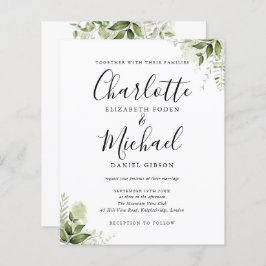 Budget Grey Lämnar skriptbröllop