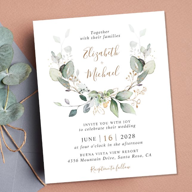 Budget Grey QR-kod - inbjudan till fotobröllop (An elegant wedding invitation to set the tone for an unforgettable event)