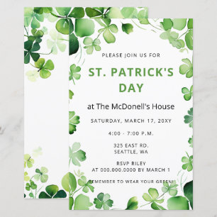 Budget Grönt Klöver Shamrock St patricks day