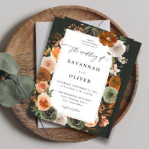 Budget Grönt & Terra Cotta Blommigt Bröllop S2 -DK