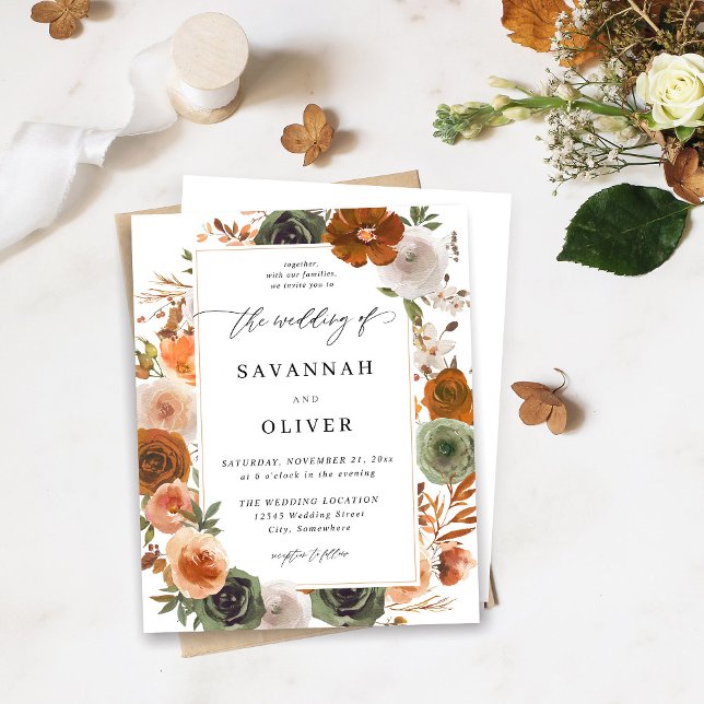 Budget Grönt & Terra Cotta Blommigt Bröllop S2 - W (Skapare uppladdad)