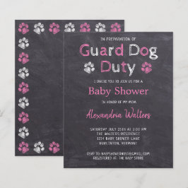 Budget Guard Duty Rosa Girl Baby Shower
