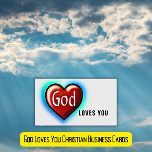 BUDGET Gud Kärlek You Christian Visitkort