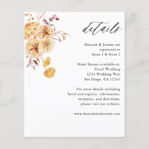 Budget Gula Blommiga Detaljer Flygblad