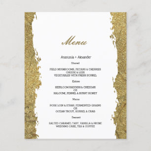 Budget Guld BRÖLLOP MENU Flyer