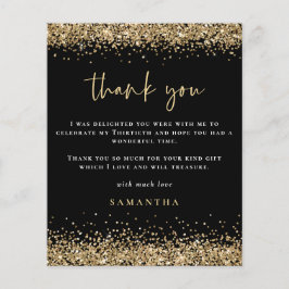 Budget Guld Glitter Foto Trettio Svart Tack