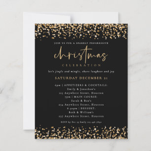 Budget Guld Glitter Jul Progressiv Party