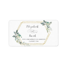 Budget Guld Ram Flyer Rustic Foliage Bröllop