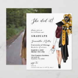 Budget Guld Svart Sjuksköterska Hon Gjorde Det Exa