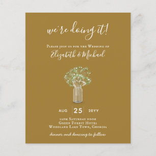 BUDGET Gypsophila Murkel Kruka Modern Minimal BRÖL Flygblad