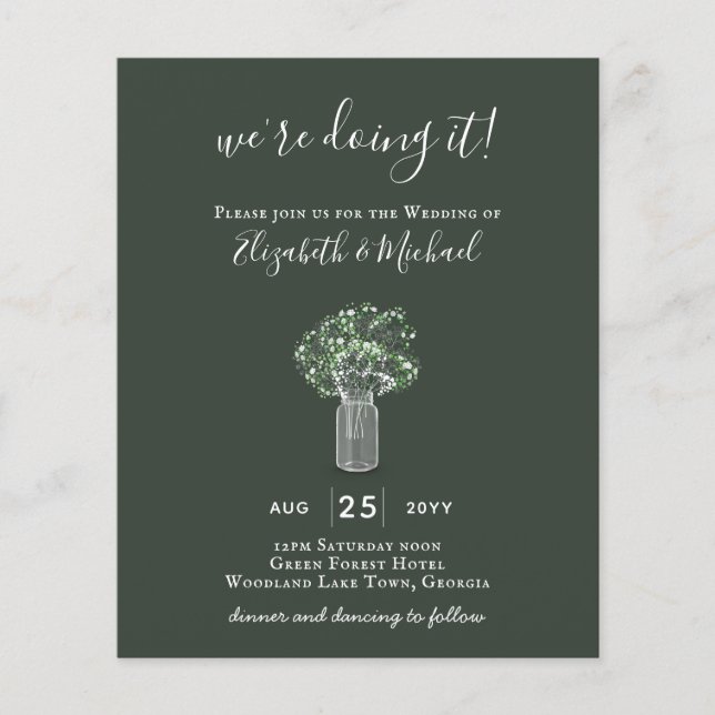 BUDGET Gypsophila Murkelburk Modern Minimalist BRÖ Flygblad (Framsidan)