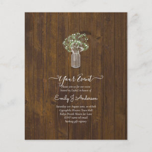 BUDGET Gypsophila Murkelkruka Modern Minimal BRÖLL Flygblad