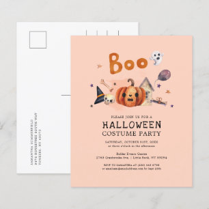 Budget Halloween Costume Kids Party-inbjudan