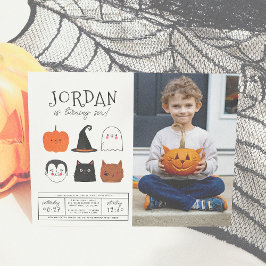 Budget Halloween Friends Modern Boy Birthday Photo