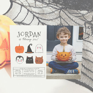 Budget Halloween Friends Modern Boy Birthday Photo