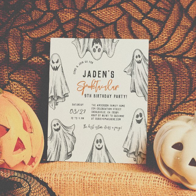Budget Halloween Ghost Spooktacular Födelsedagsfes (Skapare uppladdad)