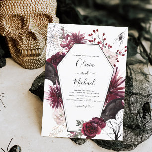 Budget Halloween - höstfällning Mörk Bröllop Flyer