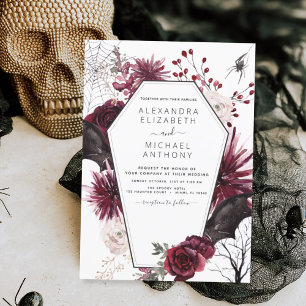 Budget Halloween - höstminskning Mörk Bröllop Flygblad