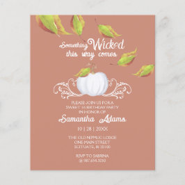 Budget Halloween-inbjudningar Sverige 16 födelseda Flygblad