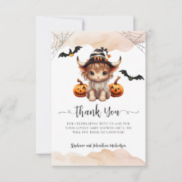 Budget Halloween Pumpkin Cow Little Boo Baby Tack Kort