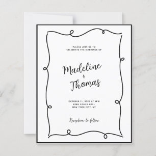 BUDGET Hand plockade Cute CouScript Bröllop