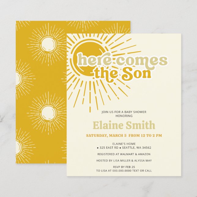 Budget Här kommer barnduschen för sonblocket. (Fram/baksida)