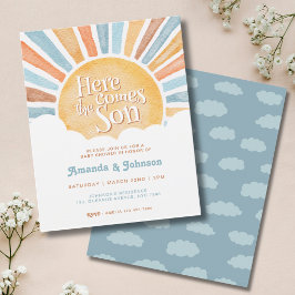 Budget Här kommer sonen Boho Baby Shower