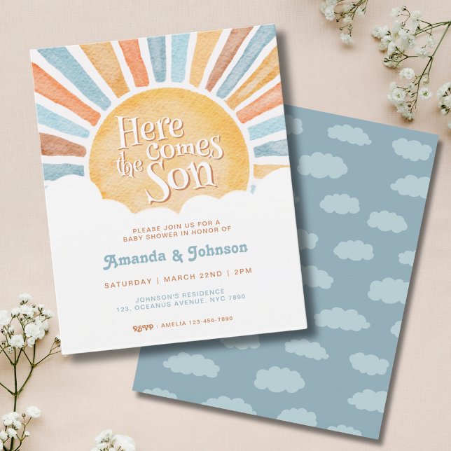 Budget Här kommer sonen Boho Baby Shower (Skapare uppladdad)