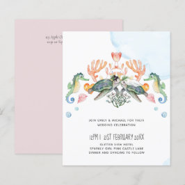 BUDGET Havssköldpaddor Bröllop Brud och Brudgum