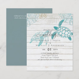 BUDGET Havssköldpaddor Bröllop Modern Linje Konst