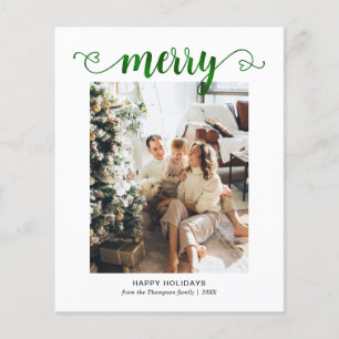 BUDGET Heart Grönt Merry Script Photo Jul