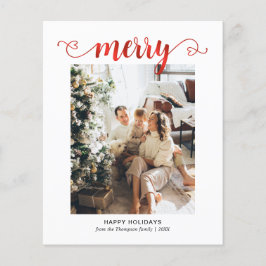 BUDGET Heart Red Merry Script Photo Jul
