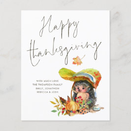 Budget Hedgehog Script Happy thanksgiving