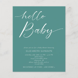 Budget Hej Baby Shower Minimal Gender Neutral