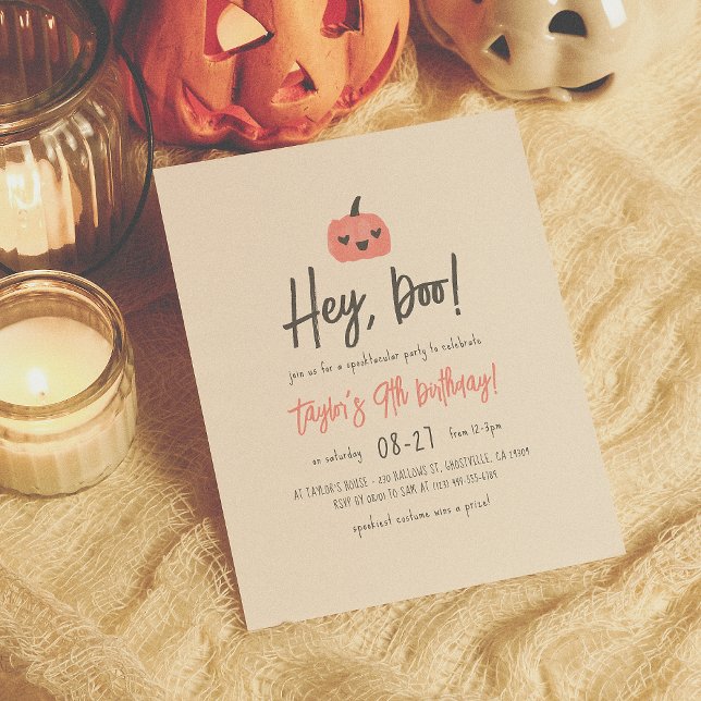 Budget Hej Boo Halloween Boho Födelsedagsfest (Skapare uppladdad)