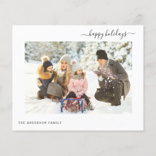 Budget Helgdag 2 Photo Modern Minimal 2022-kort Flygblad