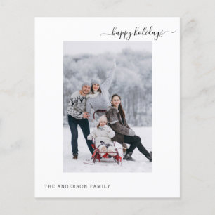 Budget Helgdag 2 Photo Modern Minimal 2024-kort Flygblad