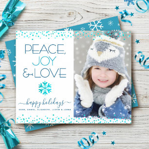 Budget Helgdag Photo Turcos Peace Joy Kärlek Card