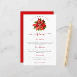 Budget Helgdag Red Poinsettia Menu