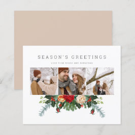 BUDGET Helgdag Winter Botanical Photo Personlig
