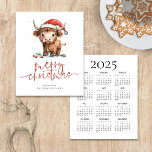 Budget Highland Cow 2025 Calendar God jul<br><div class="desc">Budget Cute Santa Hat Highland Cow 2025 Calendar God jul. Ett budgetpris som är mindre än 4, 5 x 5, 6" 110 lbs halvglans, ungefär lika tjockt som ett vykort. Det finns EN per lakan. Festiv utmärkelse för helgdag, med den här roligten med en söt högland i hans julhatt. God...</div>