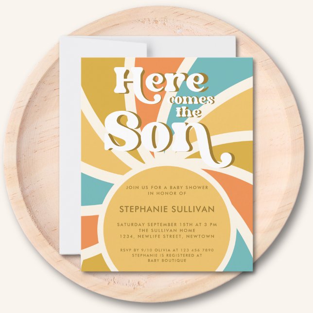 Budget hit Kom inbjudan till Son Babydusch (Skapare uppladdad)