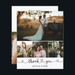 Budget Hjärtmanus Foto Bröllop Tack<br><div class="desc">Manuskript kalligrafi med hjärta.</div>