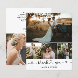 Budget Hjärtmanus Foto Bröllop Tack