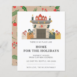 Budget Holiday Eldstad Vi Har Flyttat Julkort