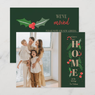 Budget Holly Ny Hem för Högtider Fotokort