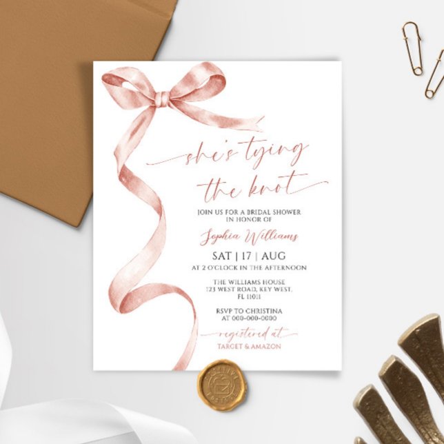 Budget Hon knyter knuten Mocha Bröllopsfest (Skapare uppladdad)