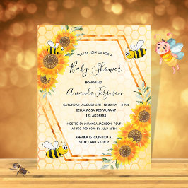 BUDGET humlor solros baby shower